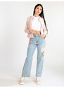 Solada Giacca Donna In Jeans Colore Sfumato Rosa Taglia Xl