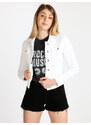 Solada Giacca Donna Bianca In Jeans Bianco Taglia L
