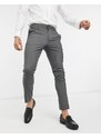 New Look - Pantaloni da abito skinny grigio scuro