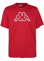 Kappa T-shirt Girocollo Con Stampa Disegno Uomo Rosso Taglia Xl