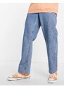 Topman - Jeans ampi lavaggio medio-Blu