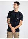 Baci & Abbracci T-shirt Uomo In Cotone Con Taschino Manica Corta Blu Taglia S
