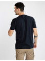 Baci & Abbracci T-shirt Uomo In Cotone Con Taschino Manica Corta Blu Taglia S