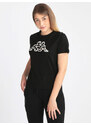 Kappa T-shirt Donna Logo Margherite Manica Corta Nero Taglia Xxl