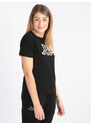 Kappa T-shirt Donna Logo Margherite Manica Corta Nero Taglia Xxl