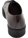 Malu Shoes Stringata uomo inglesina liscia in vera pelle abrasivata bordeaux fondo gomma sportivo moda tendenza made in Italy