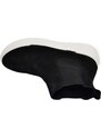 Malu Shoes Beatles uomo stivaletto con elastico in vera pelle camoscio nera con gomma alta bianca sportiva made in italy handmade
