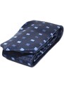 Malu Shoes Set cravatta pochette e gemelli in raso blu con dettagli confezione regalo per professionisti e collezionisti