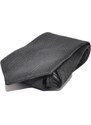 Malu Shoes Set cravatta pochette e gemelli in cotone nero con dettagli tono su tono confezione regalo per professionisti