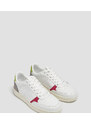 Pull&Bear - Sneakers rétro bianche colorblock-Bianco