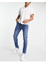 Topman - Jeans skinny elasticizzati lavaggio medio-Blu