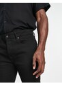 Topman - Jeans slim elasticizzati neri-Nero