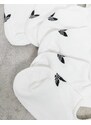 adidas Originals - adicolor - Confezione da 3 paia di fantasmini bianchi con trifoglio-Nero
