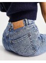 Pull&Bear - Mom jeans a vita media blu medio