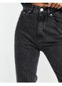Pull&Bear Tall - Mom jeans basic grigio slavato