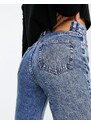 Pull&Bear Tall - Mom jeans basic blu medio