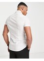 ASOS DESIGN - Camicia skinny bianca-Bianco