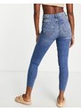 Miss Selfridge - Emily - Jeans skinny a vita alta lavaggio blu medio