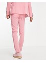 Twisted Tailor - Pantaloni da abito skinny rosa