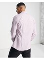 ASOS DESIGN - Camicia Oxford slim color pesca-Rosa