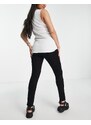 Topshop Maternity - Leigh - Jeans neri con fascia per il pancione-Nero