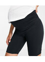 ASOS 4505 Maternity - Icon - Pantaloncini leggings con dettaglio modellante sul retro-Nero
