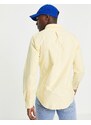 Polo Ralph Lauren - Camicia Oxford slim gialla con logo-Giallo