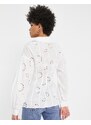 Missguided Tall - Camicia in pizzo bianco