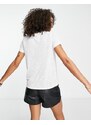 Object - T-shirt bianca con scollo a V-Bianco