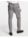Selected Homme - Pantaloni slim da abito grigi-Grigio