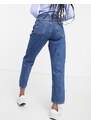 Monki - Taiki - Mom jeans a vita alta blu