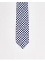 Harry Brown - Cravatta blu navy a quadretti