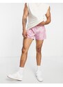 Topman - Pantaloncini da bagno rosa a fiori-Multicolore