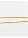 ASOS DESIGN - Collana placcata oro 14k con ciondolo di malachite