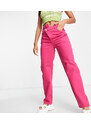 Reclaimed Vintage Inspired - '90 - Dad jeans con girovita asimmetrico, colore rosa