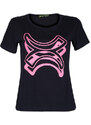 Millennium T-shirt Manica Corta Donna Con Stampa Blu Taglia S