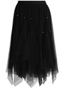 Sweet Miss Gonna Donna In Tulle Con Strass Gonne Lunghe Nero Taglia S