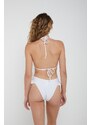 SECRETS LOVE Bikini Mikonos con Top in Paillettes Bianco