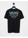 Vans - Shaper Type - T-shirt nera con logo sul retro-Nero