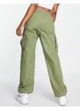 Napapijri - Solid - Pantaloni cargo oversize kaki-Verde