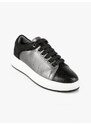 Keys Sneakers In Pelle Donna Con Platform Zeppa Nero Taglia 39