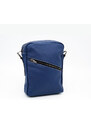 Leather Trend Portofino - Tracolla Blu In Vera Pelle