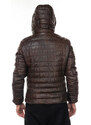Leather Trend Rio - Piumino Uomo Testa di Moro in vera pelle