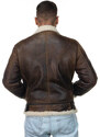 Leather Trend Franco - Giacca Uomo Marrone Oil in vero montone Shearling