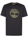 Timberland T-shirt Manica Corta Uomo In Cotone Biologico Nero Taglia Xl