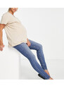 ASOS Maternity ASOS DESIGN Maternity - Ultimate - Jeans skinny blu medio autentico con fascia sotto il pancione