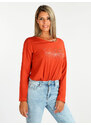 Coveri Moving T-shirt Manica Lunga Donna Con Strass Arancione Taglia L