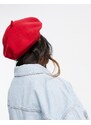 ASOS DESIGN - Basco di lana rosso con vestibilità migliorata