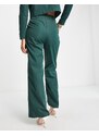 Urban Threads - Pantaloni a fondo ampio verde bosco in coordinato-Blu navy