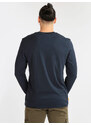 Timberland T-shirt Uomo In Cotone Biologico Manica Lunga Blu Taglia L